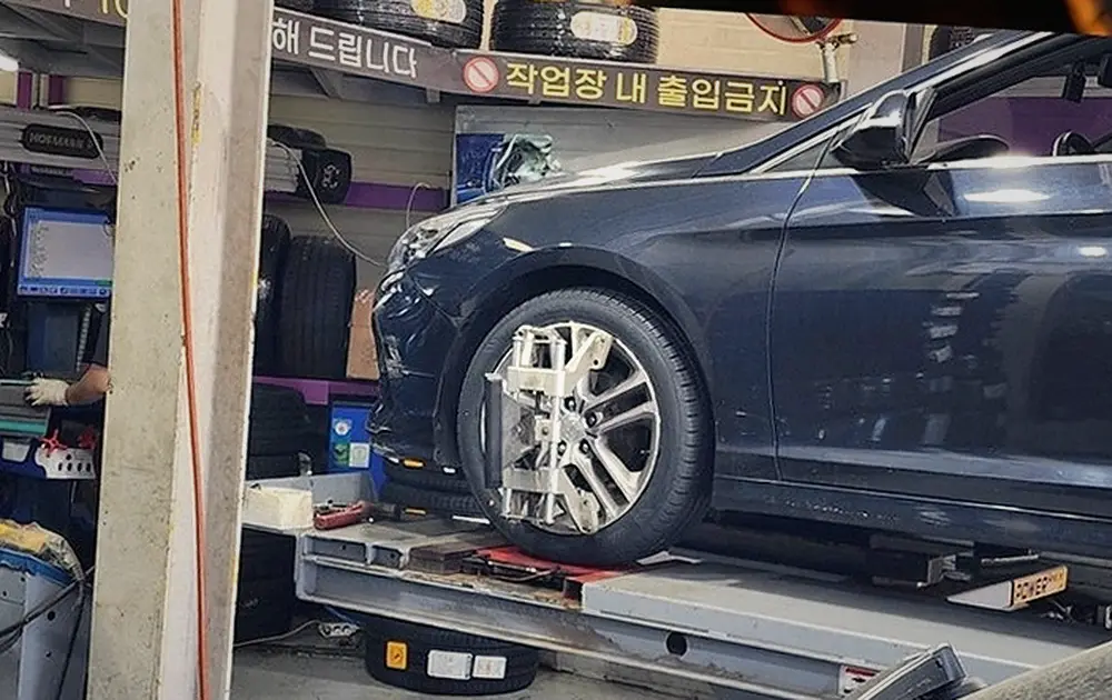 노동면 쏘나타 LF 넥센타이어렌탈 현장 사진 5
